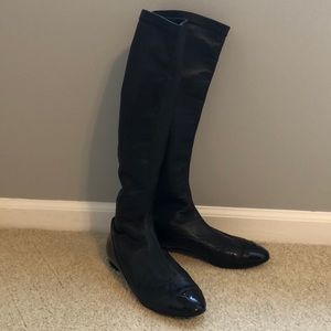 Authentic CHANEL knee high boots